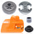 Atunee 455 Clutch Drum Sprocket & Brake Clutch Cover for Husqvarna 455 460 Rancher Chainsaw, 3/8 Clutch Drum Cover Assembly for Husky 455 460 Replace 537286301 537291702 537110503