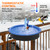Yiabivo 2 in 1 Heated Bird Bath for Outdoors for Winter,75W Bird Bath Heater with Thermostatically Controlled，Heated Bird Bath for Deck Railing for All Seasons Outdoor Garden Yard Patio Lawn(Blue)