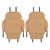 TAIKOO Seat Back Protector,Preventing the Impact of Children Stepping on the Seat Backrest,Beautiful appearance and easy to clean,black (Brown-2 psc)