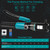 Brileine 10-Ton Hydraulic Crimping Tool with 9 Dies - Battery Cable Crimper Tool & Wire Rope Crimping Tool for 12 AWG to 2/0 AWG, 1/16" 1/8" 3/16" Stainless Steel Cable Railing Tool, Hydraulic Crimper