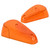 HECASA Pair Turn Signal Light Lens Compatible with 1970-1979 VW BUG Volkswagen Super Beetle Thing Front Turn Signal Lamp Lens Amber Lens Plastic (PC) - Driver & Passenger Side