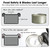 Beneno Can Opener, Manual Side Safe Cut Can Opener Smooth Edge with Durable Sharp Blade, Effort-Saving Knob & Comfortable Non-slip Handle, Gray