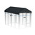 8' x 4' Outdoors Replaceable Dog Kennel Cover 420D Heavy Duty Waterproof Dog Kennel Canopy Cover - Black (Includes cover only)