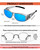 KANASTAL Over Glasses Polarized Sunglasses for Men Women UV400 Protection Fit Over Sun Glasses Fashion Wrap Around Trendy Shades Clear Grey Mirrored Blue