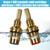 Brass 1-001 & Brass 1-002 Ceramic Valve Set - Compatible with Newport Hot & Cold widespread Cartridge Replacement, Easy Installation