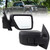 Lqito Right Passenger Side Door Mirror Compatible With 2021-2025 Ford F150 With Manual Folding Heated Blind Spot Turn Signal Light Temperature Sensors Matte Black Replace#ML3Z17682TA (11Pins)