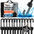 VBEST Extra Long Bungee Cords with Hooks - Large Bungie Cords Heavy Duty Outdoor - 12 Pack Black Bungee Straps Set Includes 6x60”, 6x72”