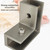 90 Degree Sleeve Over Shower Glass Clamp, Glass Shower Door Hardware, Bathroom Door Right Angle Connector for Bathroom, Showroom Hardware accessories