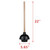 SteadMax Heavy Duty Toilet Plunger, Commercial Grade Double Thrust Force Rubber Cup with Wood Handle (22")