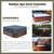 UCEDER Waterproof Hot Tub Cover -Outdoor Spa Cover Cap(Actual Size 88''x88 x20'' Fit 86''x86 x 20'') 600D Heavy Duty Polyester Hot Tub Cover Protector(Dark Gray)