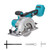 Compact Brushless Cordless Circular Saw Compatible with Makita 18V Battery, 20mm Arbor,Max Cutting Depth 1-7/10"(90°)