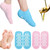 2Pairs Moisturizing Socks - Silicone Socks for Dry Cracked Feet Women - Lotion Gel Socks for Repairing,Softening and Hydrating Feet