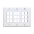 DIYTECH Keystone Wall Plate, 18 Port Keystone Jack Wall Plate, Supports Keystone Jack or Modular Inserts, 18-Port Keystone Plate, In Wall Patch Panel - 3 Gang White