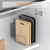 KORRTFID Cutting Board Holder Stand, Chopping Board Storage Rack, Cutting Board Organizer, 304 Stainless Steel Chopping Board Holder, Cookie Sheets Organizer 1.0+1.2 Inch Width Slots(Large)