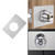 OZXNO 2pcs Door Knob Reinforcement Plate Door Handle Fixing Cover Filler Repair Backplate Stainless Steel Door Hole Deadbolt Cover Plate (Silver)