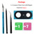 For Pixel 7 Back Rear Camera Glass Lens Replacement Compatible with Google Pixel7 Camera Glass Replacement with Pre-Installed Adhesive and Repairing Toolkits