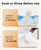 oneisall Cat Water Fountain Filters Replacement, 4 Pack for 67oz/2L Stainless Steel Fountain, Easy to Install and Clean