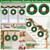6 Pack Mini Christmas Wreaths for Windows Kitchen Cabinets, 12 Inch Small Christmas Wreath with Red Bows Artificial Christmas Tinsel Wreaths Mini Wreath Xmas Decorations for Home Door Wall Chair Stair