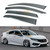 Fits for 2016-2021 Honda Civic 4 Door Sedan JDM Chrome Trim Smoke Tinted Window Visors Rain Guards Deflectors