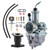 Carburetor for Yamaha Breeze 125 1989-2004 YFM125 Grizzly 125 Carb 2004-2013 with Intake Manifold Boot/Fuel Valve Petcock Switch