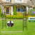 Twira Garden Arch Trellis, 7.9FT(240cm) Metal Garden Arbor Trellis for Climbing Plants Outdoor, Large Wedding Arch for Ceremony, Black Garden Archway Trellises Decoration for Lawn, Patio, Backyard