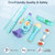Musical Toys for 2 3 Year Old Boy Girl Birthday Gifts, 5 in 1 Montessori Musical Instruments for Toddlers 2-4 with Trumpet/Microphone/Flute/Harmonica, Preschool Learning Toys for Baby 18+ Months