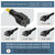 4 in 1 NEMA 5-15P Adapter Cord 1FT, Winxus NEMA 5-15P to 5-15R, 5-20R, 6-15R, 6-20R Adapter Cord, 15A to 20A AC Adapter Cable, Short Extension Cord, 3 Prong Extension Cable