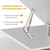 2-Pack Gas Strut Spring Hinges Soft Close Hinges for Toy Box with 200N Load Capacity for Heavy Lids Slow Down Function and Stay Support Ideal for Toy Boxes, Storage Cabinets, and Basement Floor Doors
