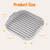 Microwave Bacon Cooker, HOMOMSAE Large Food Grade Soft Silicone Grooved Meat Bacon Tray for Oven, Holds 4-6 Strips of Bacon - 10 inch, Grey