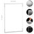 EHWINE 16 Pack 8.5 x 11 Acrylic Sign Holder Wall Mount, Silver Acrylic Picture Frame for Photo Menu Flyer Display Holders, Wedding Party Home Hotel Store(with Adhesive Tape)