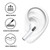 Ear Hooks for AirPods 4 (2024) [Added Storage Pouch] 4 Pairs Anti-Slip Ear Covers Silicone Accessories Compatible with AirPods 4th Generation(White)
