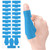 Precut Kinesiology Tape for Thumb, 30 PCS Self Adhesive Thumb Protecting Tape Big Toe Straps, Elastic Athletic Tapes, Breathable Latex-Free Tapes Finger Toe Patches for Joints Muscle Support (Blue)