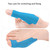 Precut Kinesiology Tape for Thumb, 30 PCS Self Adhesive Thumb Protecting Tape Big Toe Straps, Elastic Athletic Tapes, Breathable Latex-Free Tapes Finger Toe Patches for Joints Muscle Support (Blue)