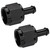 Podavelle 10AN Female to 3/8 Barb Hose Fitting Adapter Straight Swivel Aluminum Black 2PCS