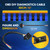 Autel OBD2 16Pin J1962 Female to OBDII Open Pigtail Cable, Pigtail Fixed Wire Harness with Underdash Mount Bracket, OE-Quality, 1FT/ 30CM