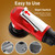 2 in 1 Pneumatic Chamfering Tool - Mini Air Chamfer Tool for C & R Deburring, 45° Arc Corner Beveling Machine for Metal, Acrylic, Wood (Red)