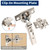 10 Pack Frameless Full Overlay Soft Close European Cabinet Hinges,4D Adjustment Speed Control,45~110° Open Angle,Clip On,Stainless Steel Concealed Hinges