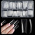 ASONRL 504Pcs Clear Duck Nail Tips Half Cover XXL Long Duck Nails Tips Press On - 12 Sizes Acrylic Gel DIY Nail Extensions for Salon-Worthy Duck Shaped Manicures & Nail Art with Box