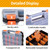 Small Parts Organizer, 34-Compartments Hardware Organizer Box, Double Side Storage Case Tools Box with Removable Dividers for Screws, Bolts, Nails, Beads, Jewelry & More