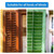 Jetec 40 Pieces Plantation Shutter Repair Kit Replacement Louvers Staples Window Blind Tilt Rod Operable Plantation Silver Missing Metal Indoor Louver Staples Tools Repair (0.75 x 0.19)