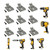N268241 N268241 N086039 Stainless Steel Belt Clip & Hook Compatible with DeWalt 20V Tools – Fits DCD980, DCD985, DCD980L2, DCD985L2 – Includes Mounting Screws & Durable Drill Hooks (9) PACK