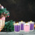 Mega Candles 4 pcs Unscented Christmas Advent Candles Set, Hand Poured Premium Wax Glass Container Votive Candle 2 Inch x 2.5 Inch, Holidays, Festivities, Devotional, Church, Wreath, Party, Gifts