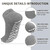 Artfasion Non Slip Socks with Grip: Men's Grippy Non Skid Ankle Socks for Hospital Elderly Women Pilates Fitness 4 Pairs Color Mixing-Large