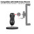 FPN 66mm Diameter Round Heavy-Duty Magnetic Base Mount with 25mm /1 inch Rubber Coating Ball & Double Socket Arm Compatible with RAM B Size Mounts (Magnetic Bsae w 2.36" Arm)