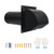 10 Inch Black Hooded Wall Vent Cover with Screen and Damper Heavy Duty Galvanized Steel Dryer Vent Cover for Exterior Wall Outdoor Exhaust Duct Vent