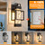 Hotsonic 2 Pack Dusk to Dawn Outdoor Porch Light Fixtures Wall Mount, 14'' Dimmable Exterior Lighting for Outside, Waterproof Wall Lantern Lamps, Black Sconce Coach Lights for House, Garage