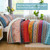 WONGS BEDDING Bohemian Quilt Set Queen Size, Boho Striped Pattern Bedspread Set for All Season, Microfiber Lightweight Coverlet Bedding Set 96"x90"(3 Pieces, Colorful)