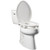 Bemis Assurance 3" Raised Toilet Seat for Seniors, Made in USA, Secure Hinges, Clean Shield Guard, Round, White