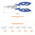 Rustark 201 Pcs Stainless Steel Fishing Split Rings 5 Sizes Double High Strength Lure Tackle Connector kit with Fishing Pliers Fish Hook Remover Fishing Tackle for Freshwater and Saltwater