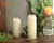 Hyoola 7 Day White Prayer Candles, 3 Pack - 6" Tall Pillar Candles for Religious, Memorial, Party Decor, Vigil and Emergency Use - Vegetable Oil Wax in Plastic Jar Container